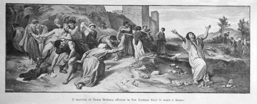 Il martirio di San Stefano - Basilica di san Lorenzo, Roma